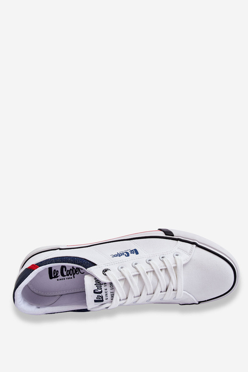 Trampki Męskie Białe Lee Cooper LCW-23-31-1835M