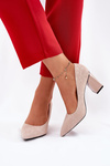 Elegant Heels On A Heel In Pink Vinceza 62223 Beige
