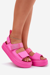 Women's Platform Sandals With Straps Fuchsia Nitepira