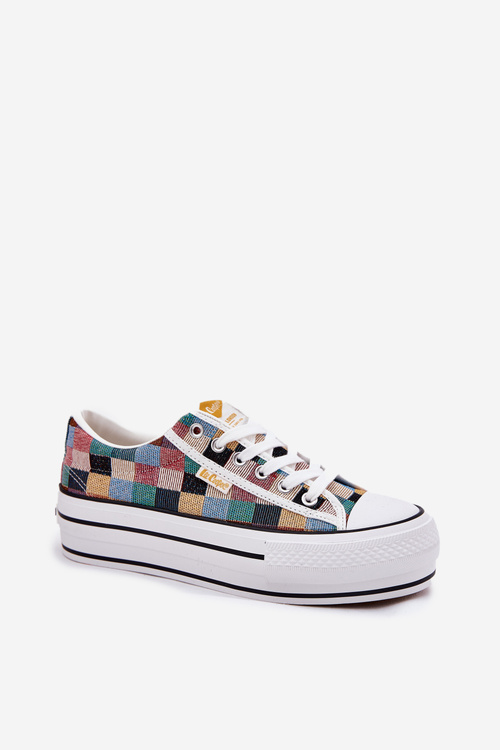 Patterned Women's Sneakers On Platform Lee Cooper LCW-25-31-3441L Multicolor