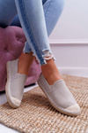 Espadryle Damskie Cross Jeans Szare DD2R4104