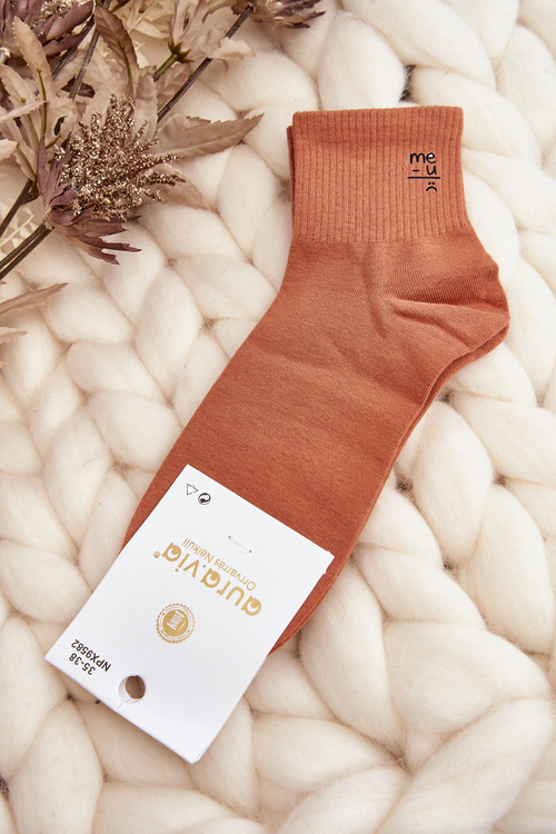 Women's Cotton Socks Camel