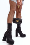 High Heel Boots With A Zip Black Peculia