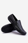 Men's Leather Loafers Black Theo