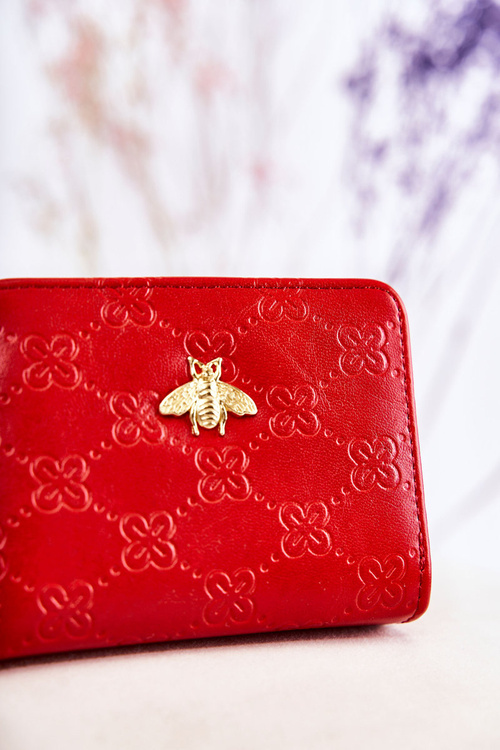 Women's Small Wallet With Ornament Red Sanchos