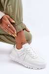 Women's Leather Sport Shoes White Kabama