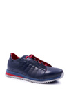 Men's Bednarek Leather Sports Shoes Navy Blue Geos