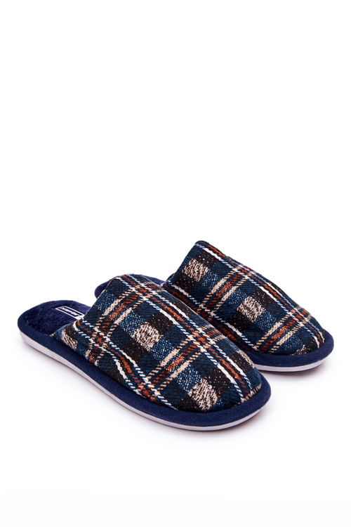 Men's Padded Grille Slippers Navy Whisper