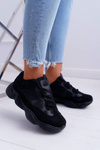 Sporty Women's Shoes Airy Fabric Black Thai