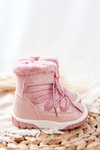 Fleece-lined Snow boots Pink Stars