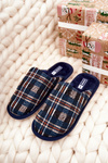 Men's Padded Grille Slippers Navy Whisper