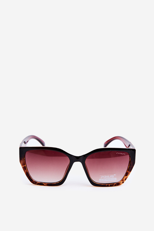 Women's Classic Sunglasses with Gold Details UV400 Brown