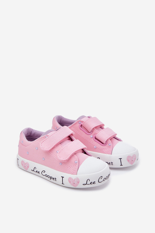 Girls Sneakers With Velcro Lee Cooper LCW-25-02-3265K Pink