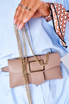 Small Purse Kidney Bag 2in1 Bruno Rossi Beige