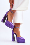 Fashionable Pumps On A Heel Purple Santoro