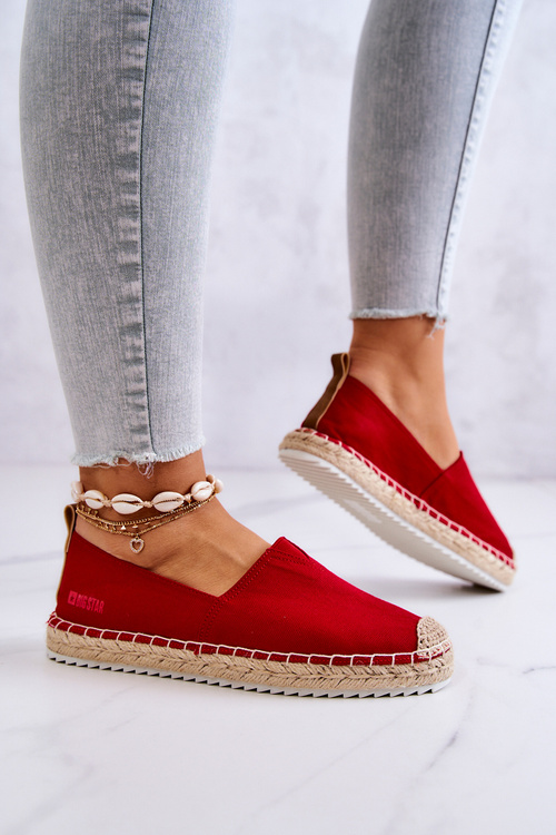 Espadryle Pleciona Podeszwa Big Star Czerwone HH274494