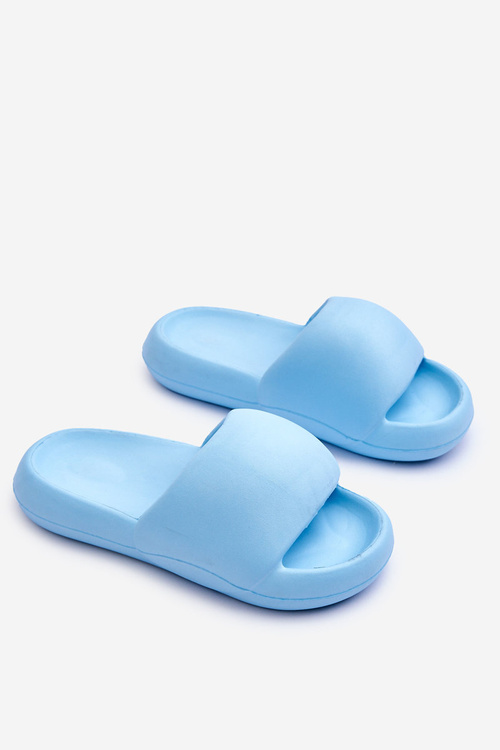 Women's Lightweight Foam Platform Slippers Blue Milton