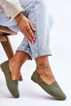 Classic Suede Green Nash Ballerinas