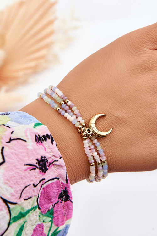 Women's Triple Moon Bracelet Multicolor