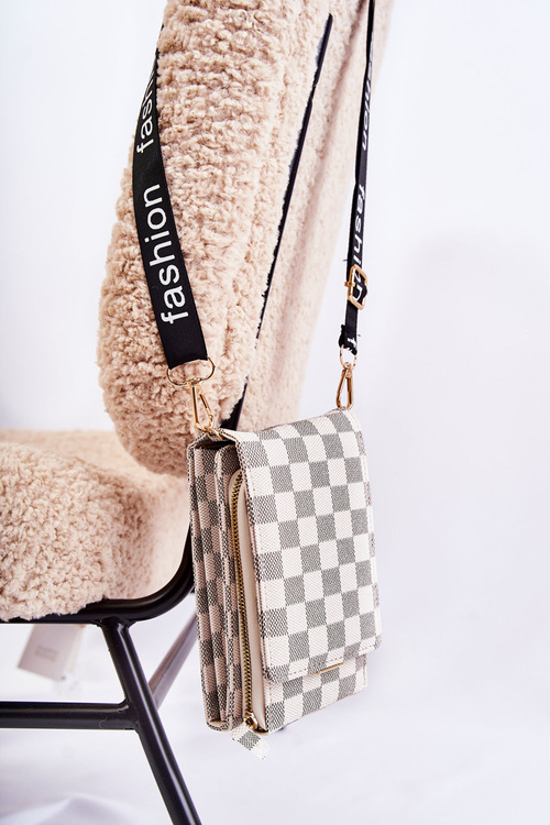 Wallet Magnet 2in1 Checkered Beige Costa