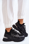 Women's Sock Slip-On Sports Shoes Black Berna