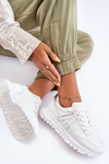 Women's Leather Sport Shoes White Kabama