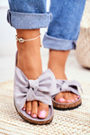 Cork sole flip-flops Grey Wendy