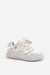 Women's Sneakers with Chunky Lacing White Miatora