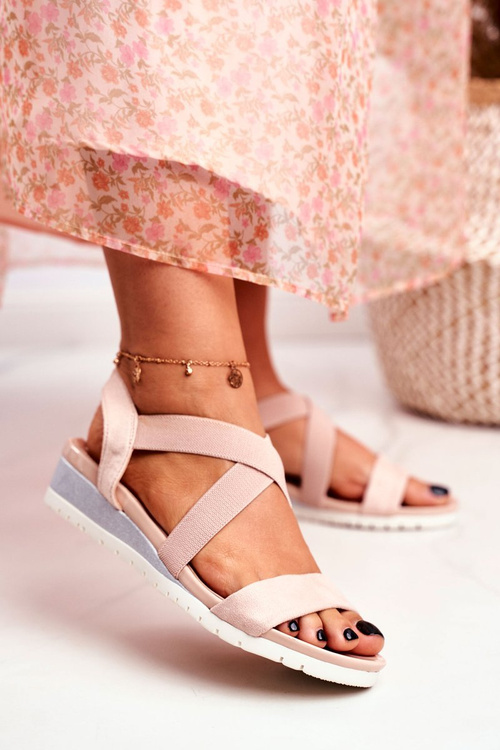 Women's Sandals On Wedge Slip On Beige Harper