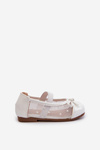 White Children's Ballerina Flats with Bow Jellema