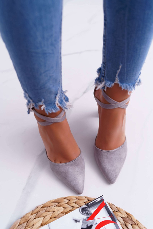 Women's Stiletto pumps Grey High Traffic