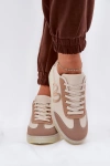 Low Women's Sports Shoes Made Of Eco Leather Beige Iladira