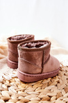 Children's Insulated Snow Boots Dark Beige Gooby