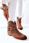 Women's Suede Boots Warmed Beige Castlerock