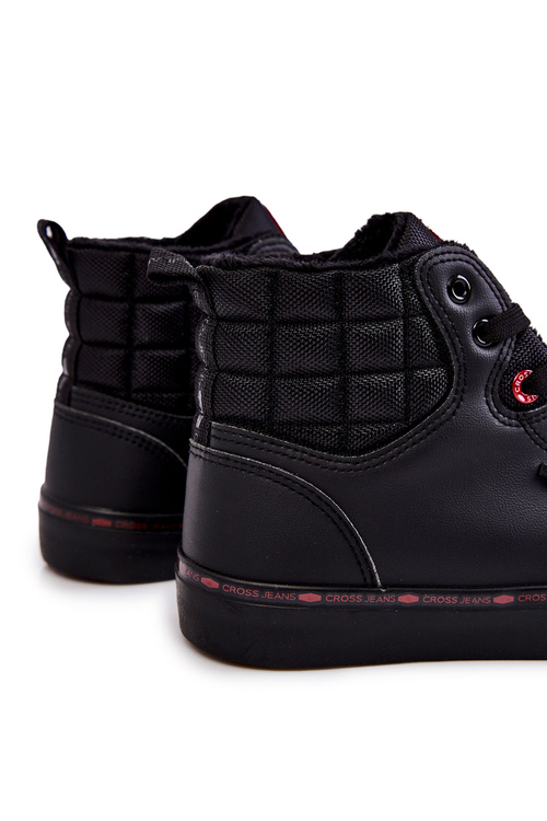 Men's Sneakers High Insulated Cross Jeans KK1R4054C Black