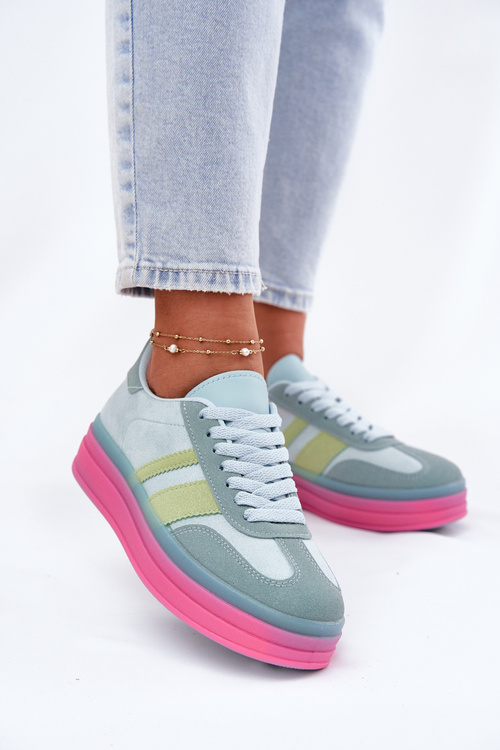 Low Platform Sneakers Blue Ovivene