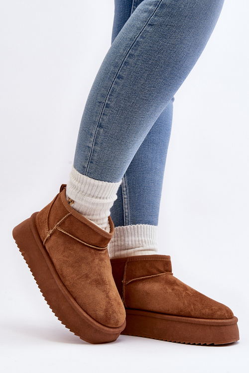 Women's Snow Boots On Thick Sole Camel Caliksa