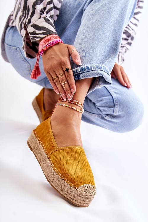 Women's Espadrilles On The Platform Yellow Marise