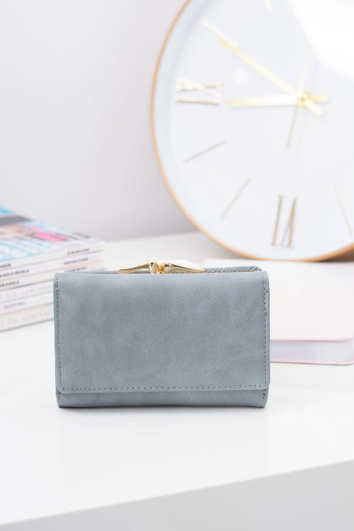 Small Ladies' Grey Big Wallet
