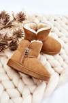 Children's Slip-On Insulated Snow Boots Camel Catellie