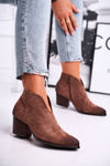 Women's Boots On Heel Beige Best Choice