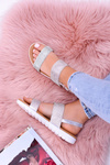Lu Boo Women's Silver Zirconia Perfect Sandals