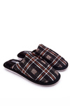 Men's Padded Grille Slippers Black Whisper