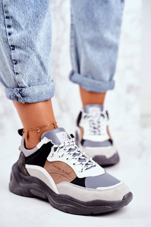 Women's Sport Shoes Cross Jeans Grey GG2R4037