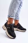 Platform Lace-up Sports Shoes Black Escape