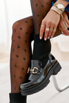 Women's Boots With a Sock Slip-on Black Sofia