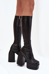 Women's Heeled And Platform Boots Black Yavira