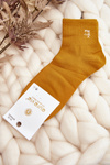 Women's Cotton Socks Mustard