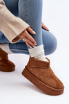 Women's Snow Boots On Thick Sole Camel Caliksa