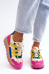 Women's Suede Platform Sneakers Multicolour Rohan